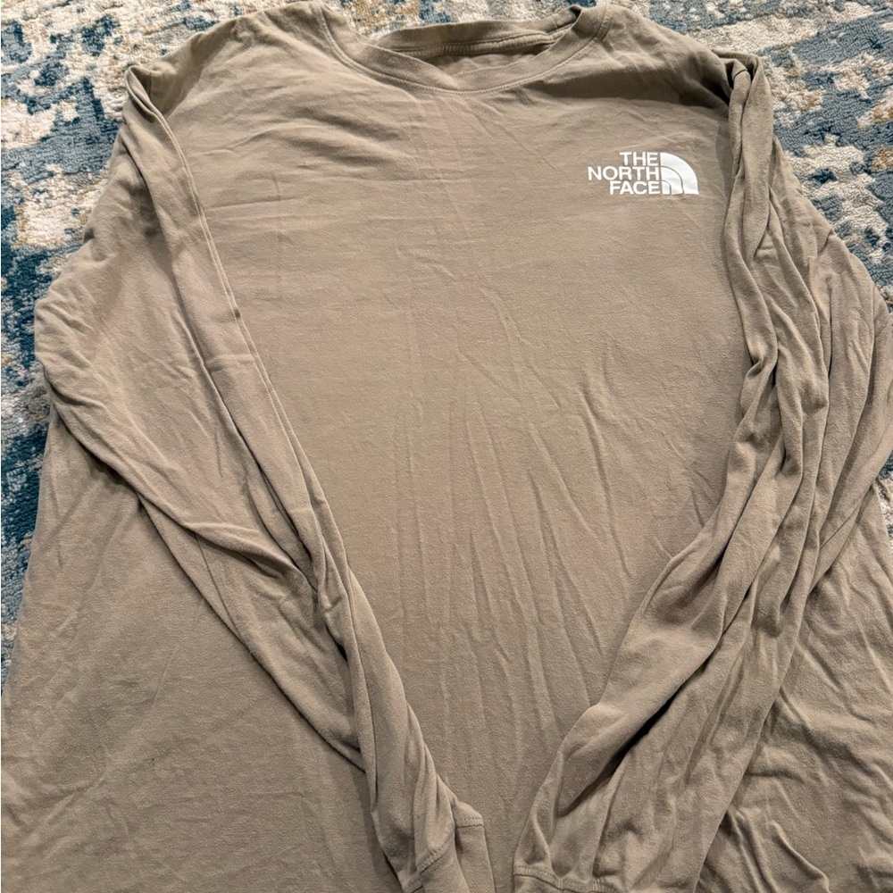 The North Face Men's Beige Long Sleeve Tee